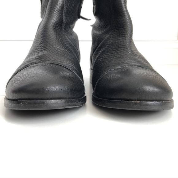 J.Crew Pebble Leather Ankle Booties Size 9 Black - Picture 9 of 9